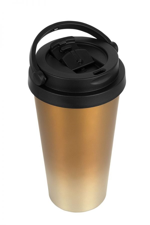 Baylar Kaliteli Çift katman Paslanmaz Çelik 500 ML Termos Bardak Gold - Görsel 2