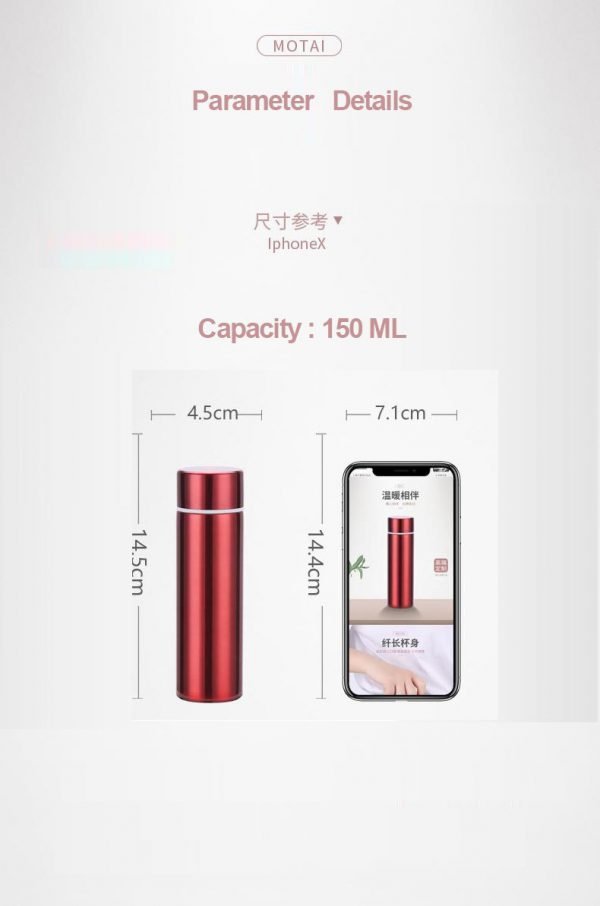 150 ml cep tipi mini ufak kaliteli 304 çelik çift katmalı termos metal - Görsel 6