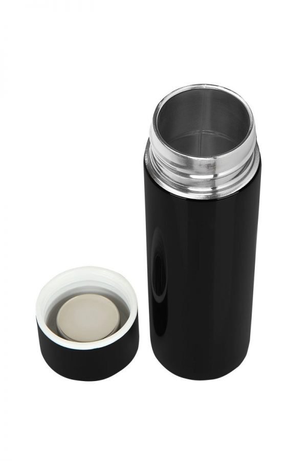 150 ml cep tipi mini ufak kaliteli 304 çelik çift katmalı termos siyah - Görsel 3