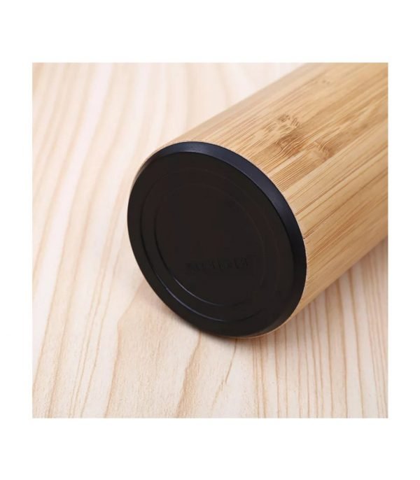 544 Bambu Çift Katlı 304 Paslanmaz Çelik 450 ML Mug Termos Bardak - Görsel 8