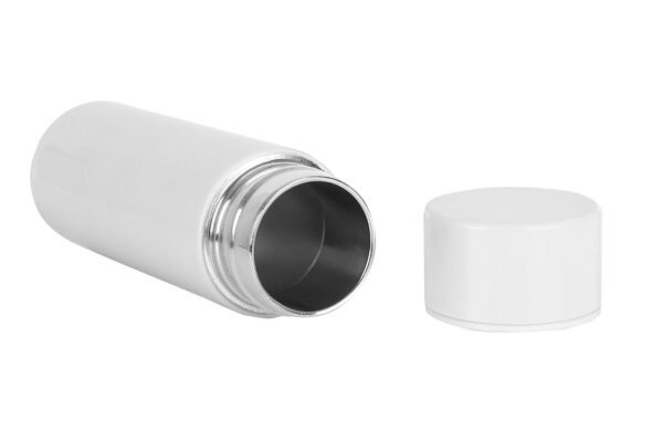 150 ml cep tipi mini ufak kaliteli 304 çelik çift katmalı termos beyaz - Görsel 4