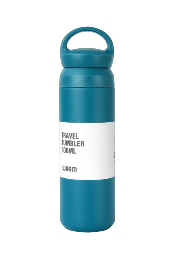 Yeni nesil geniş el japon tarzı yalıtımlı, 500 ml çift katmanlı 304 paslanmaz çelik metal termos 546 - Görsel 8