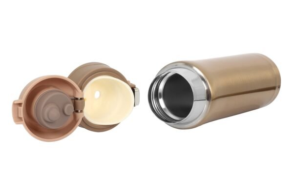 Baylar Kaliteli Çift Katmanlı Paslanmaz Çelik  450 Ml Gold Termos - Görsel 6