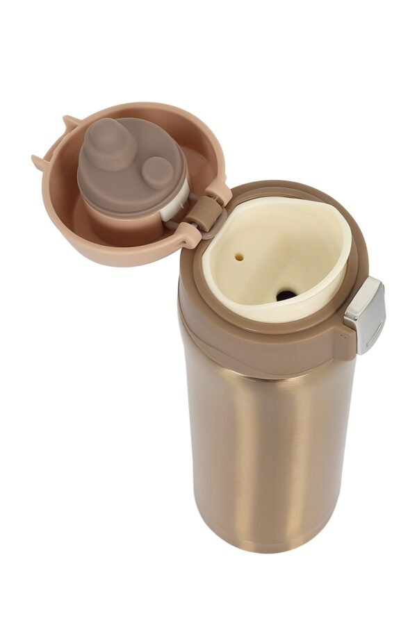 Baylar Kaliteli Çift Katmanlı Paslanmaz Çelik  450 Ml Gold Termos - Görsel 4