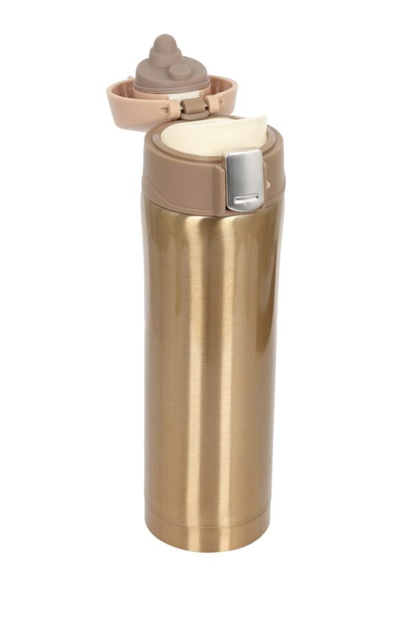 Baylar Kaliteli Çift Katmanlı Paslanmaz Çelik  450 Ml Gold Termos - Görsel 5